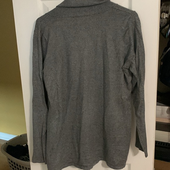 Women’s Cyrus draped neck open cardigan. - Picture 3 of 9